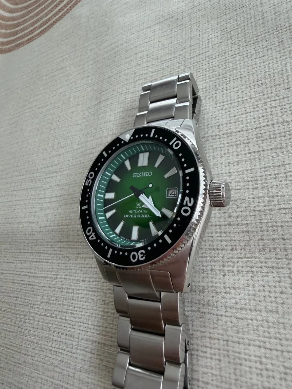 Seiko Prospex Green Sea SBDC077 Diver's Automatic Rotating Bezel Men 200M Watch - Picture 4 of 9